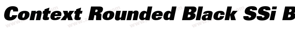 Context Rounded Black SSi Black Italic字体转换